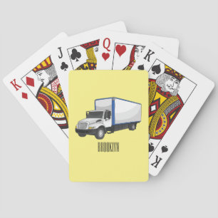 Baraja De Cartas Ilustracion de personalizado de camiones de cajas