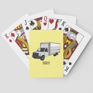 Baraja De Cartas Ilustracion de personalizado de camiones de cajas