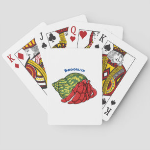 Baraja De Cartas Ilustracion de personalizado de cangrejo ermitaño