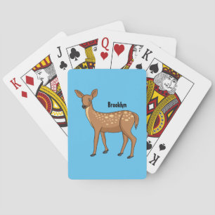 Baraja De Cartas Ilustracion de personalizado de ciervos manchados