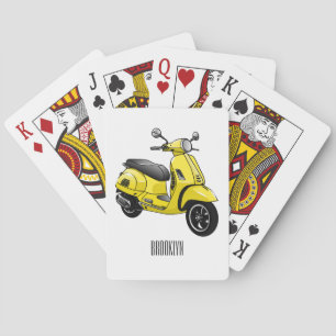 Baraja De Cartas Ilustracion de personalizado de motocicleta con ci