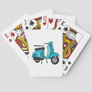 Baraja De Cartas Ilustracion de personalizado de motocicletas con c