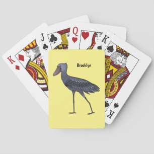 Baraja De Cartas Ilustracion de personalizado de pájaro Shoebill