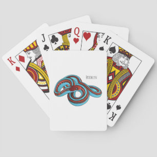 Baraja De Cartas Ilustracion de personalizado de serpiente de San F