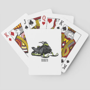 Baraja De Cartas Ilustracion de personalizado para motos de nieve