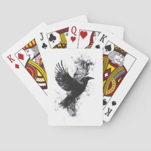 Baraja De Cartas Ilustracion de Raven Gótico: Humo y plumas