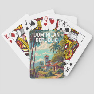 Baraja De Cartas Ilustración de República Dominicana Arte de Viaje