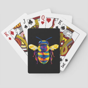 Baraja De Cartas Ilustración de retrato de abeja Pintura acuarela