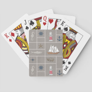 Baraja De Cartas Ilustracion de temática náutica