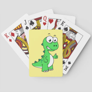 Baraja De Cartas Ilustracion De Tirano Rex. 2