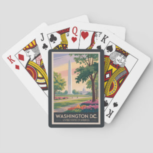 Baraja De Cartas Ilustración de viaje de arte personalizado de Wash