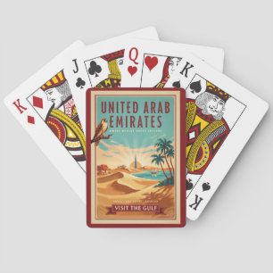 Baraja De Cartas Ilustración de viaje del desierto de halcón de Dub
