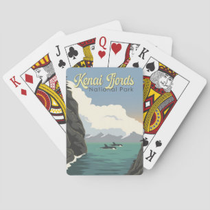 Baraja De Cartas Ilustracion de viajes de los fiordos de Kenia