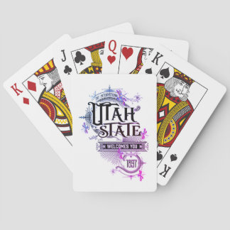 Baraja De Cartas Ilustracion de Vintage de las tarjetas de jugado d