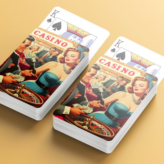 Baraja De Cartas Ilustracion del Casino Vintage Couple (Subido por el creador)