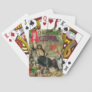 Baraja De Cartas Ilustración del Fantasma de la Navidad Presente Sc