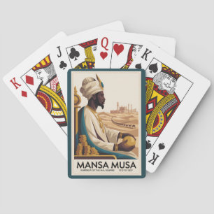 Baraja De Cartas Ilustración del rey africano del Imperio Mali de M