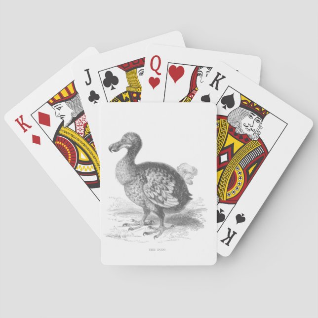 Baraja De Cartas Ilustracion Dodo Bird (Reverso)
