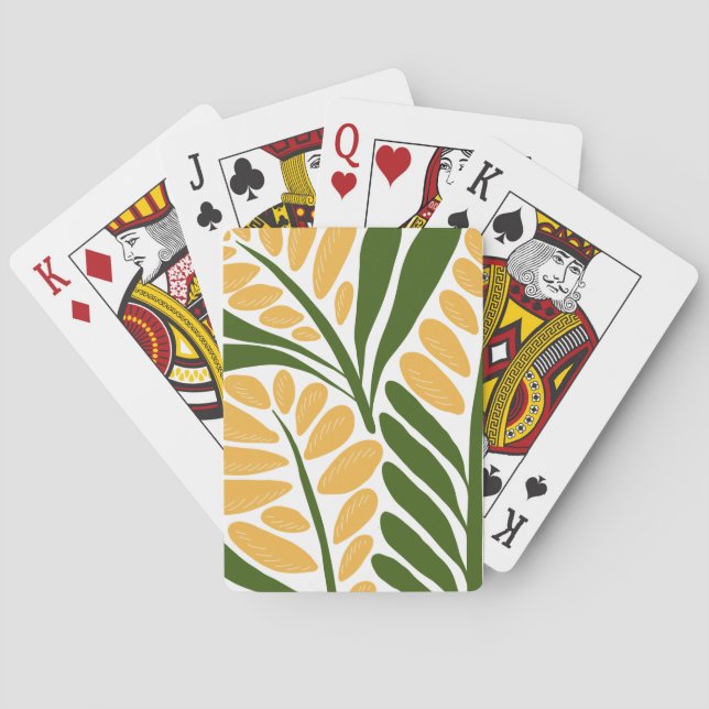 Baraja De Cartas Ilustración floral (Reverso)