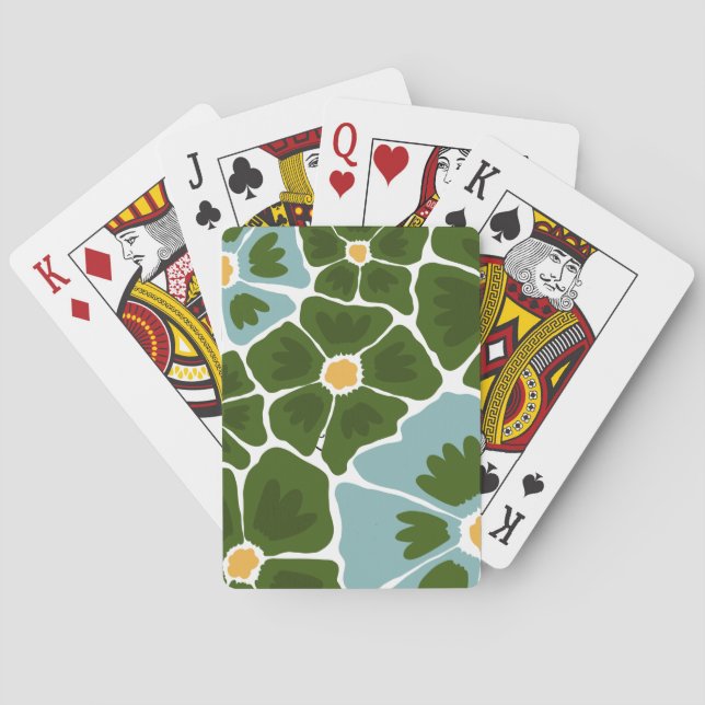 Baraja De Cartas Ilustración floral (Reverso)