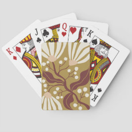 Baraja De Cartas Ilustración floral