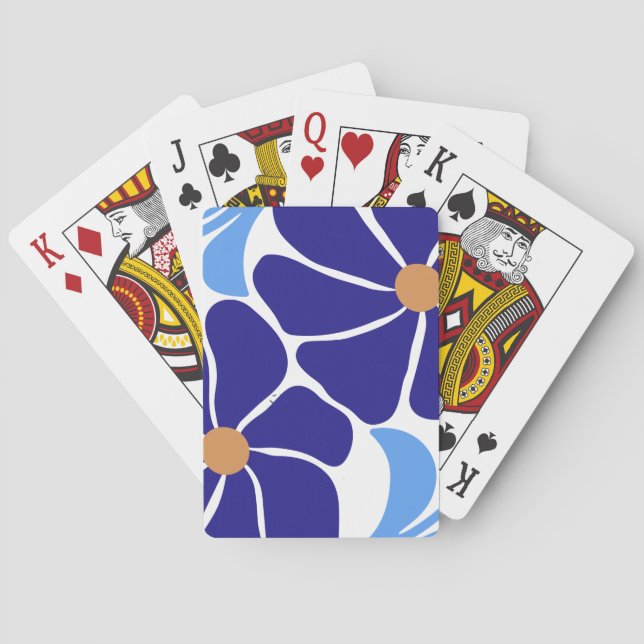 Baraja De Cartas Ilustración floral (Reverso)