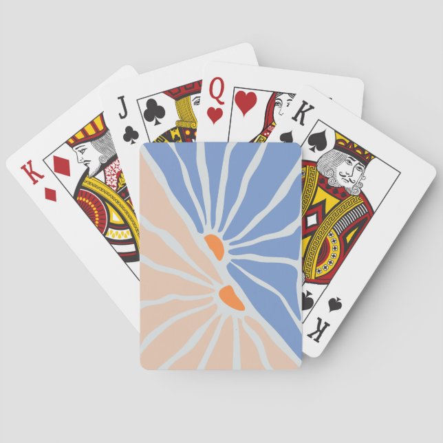 Baraja De Cartas Ilustración floral (Reverso)