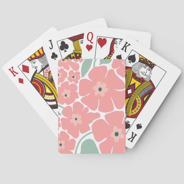 Baraja De Cartas Ilustración floral (Reverso)
