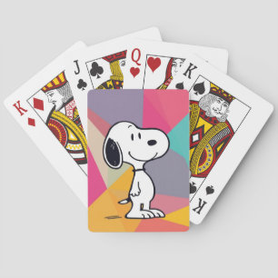 Baraja De Cartas Ilustración Geométrica de Beagle de Dibujos Animad