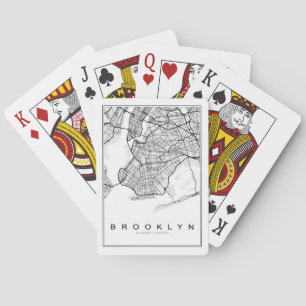 Baraja De Cartas Ilustracion Mapa de Brooklyn