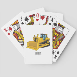 Baraja De Cartas Ilustracion personalizado Bulldozer