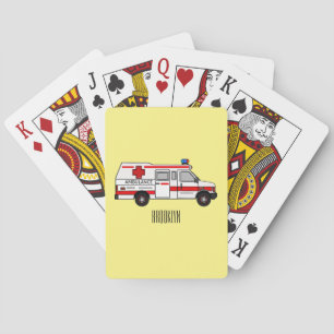 Baraja De Cartas Ilustracion personalizado de ambulancia