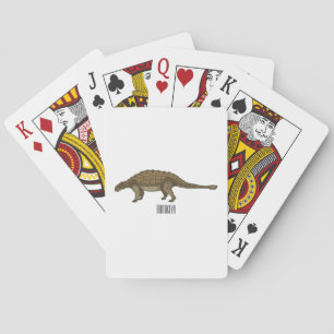 Baraja De Cartas Ilustracion personalizado de Ankylosaurus