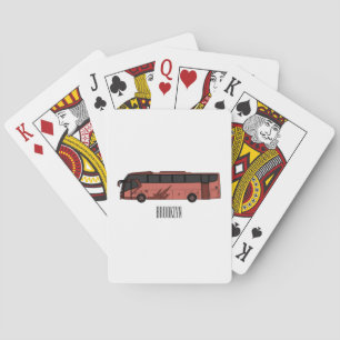 Baraja De Cartas Ilustracion personalizado de autobús