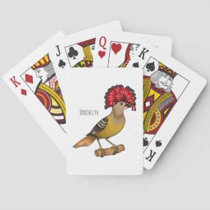 Baraja De Cartas Ilustracion personalizado de aves Royal flycatcher