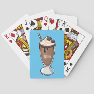 Baraja De Cartas Ilustracion personalizado de batido de chocolate