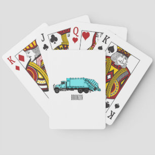 Baraja De Cartas Ilustracion personalizado de camión de basura