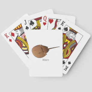Baraja De Cartas Ilustracion personalizado de cangrejo herradura