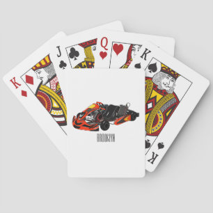 Baraja De Cartas Ilustracion personalizado de carreras de Kart