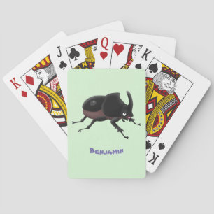 Baraja De Cartas Ilustracion personalizado de escarabajo rinoceront
