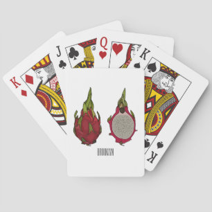 Baraja De Cartas Ilustracion personalizado de fruta dragón
