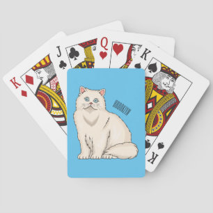 Baraja De Cartas Ilustracion personalizado de gato persa