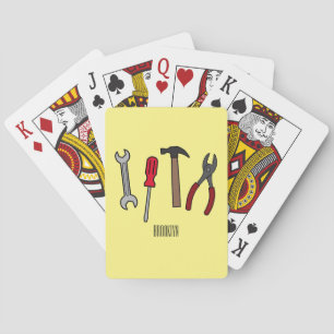 Baraja De Cartas Ilustracion personalizado de herramientas de carpi