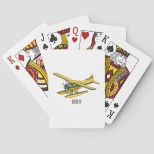 Baraja De Cartas Ilustracion personalizado de hidroavión