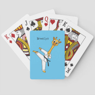 Baraja De Cartas Ilustracion personalizado de Kung Fu giraffe