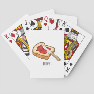 Baraja De Cartas Ilustracion personalizado de pan y mermelada