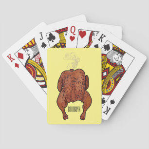 Baraja De Cartas Ilustracion personalizado de pollo asado