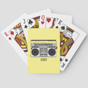 Baraja De Cartas Ilustracion personalizado de radio