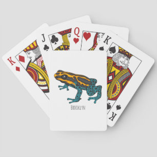 Baraja De Cartas Ilustracion personalizado de rana darda venenosa