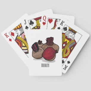Baraja De Cartas Ilustracion personalizado de remolacha